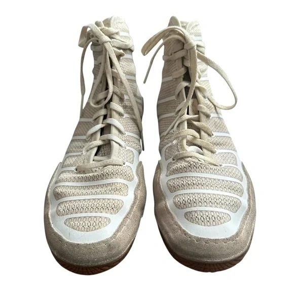 adidas gazelle silver green womens Adidas adiZero Varner Wrestling Shoes (Silver / Red / Red)